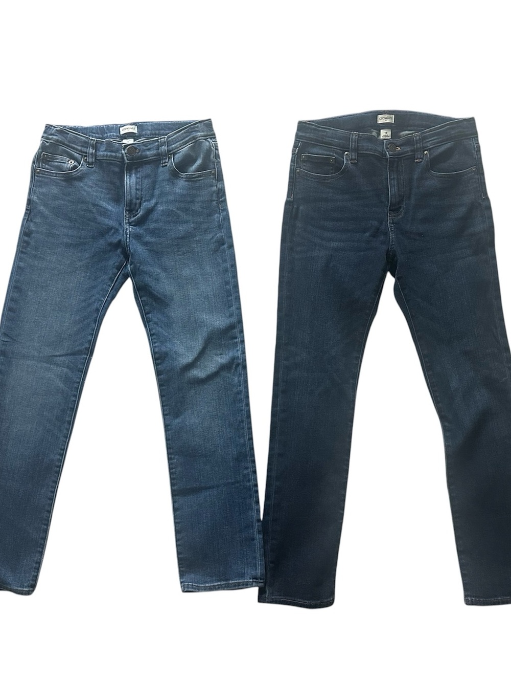 Crewcuts Boys Lot of 2 Skinny Jeans Size 12 Dark and Medium Wash Everyday School